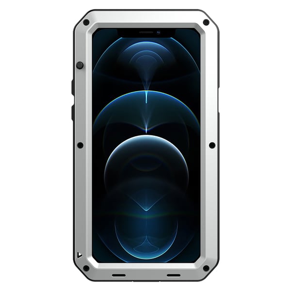 Kraftigt HEAVY DUTY Alkyddsfodral i Aluminium - iPhone 14 Pro