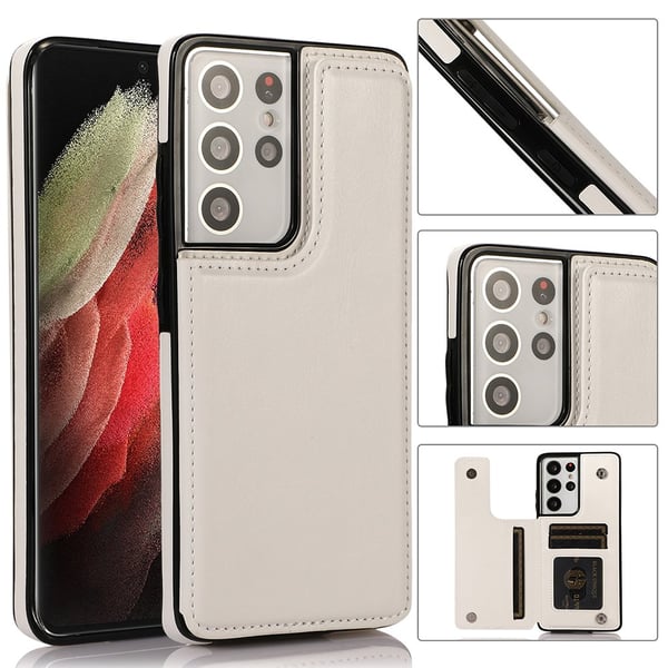 Samsung Galaxy S21 Ultra - Stilrent Skal med Korthållare