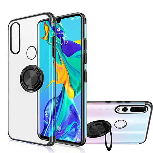 Genomtänkt Silikonskal med Ringhållare - Huawei P30 Lite