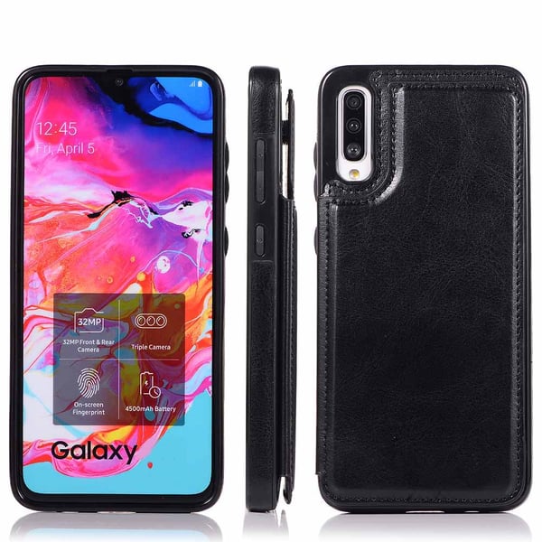 Samsung Galaxy A50 - Elegant Skal med Korthållare