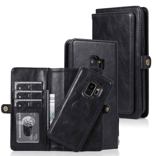 Smidigt Dubbelt Plånboksfodral - Samsung Galaxy S9