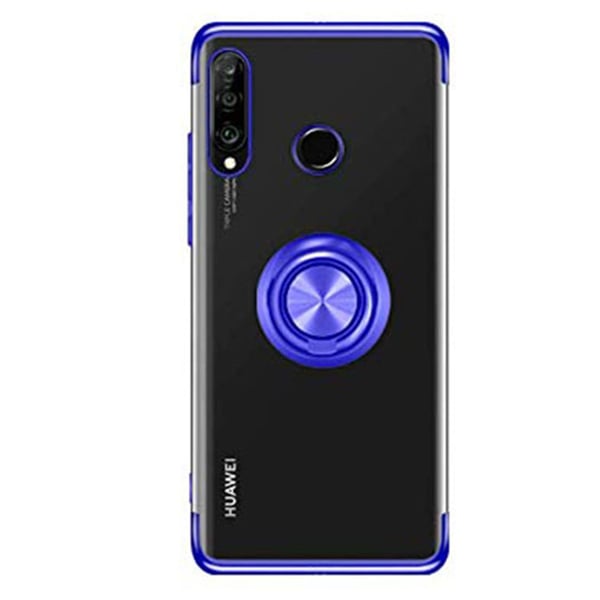 Genomtänkt Silikonskal med Ringhållare - Huawei P30 Lite