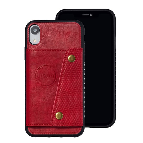 Genomtänkt Stöttålig Skal med Korthållare - iPhone XR