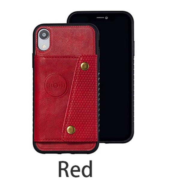 Genomtänkt Stöttålig Skal med Korthållare - iPhone XR