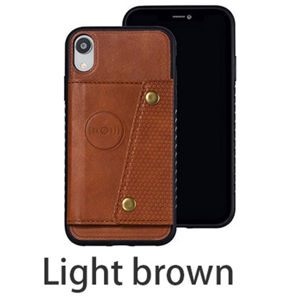 Smidigt Retro Skal med Korthållare - iPhone XR