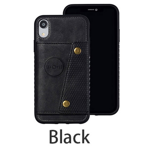 Genomtänkt Stöttålig Skal med Korthållare - iPhone XR