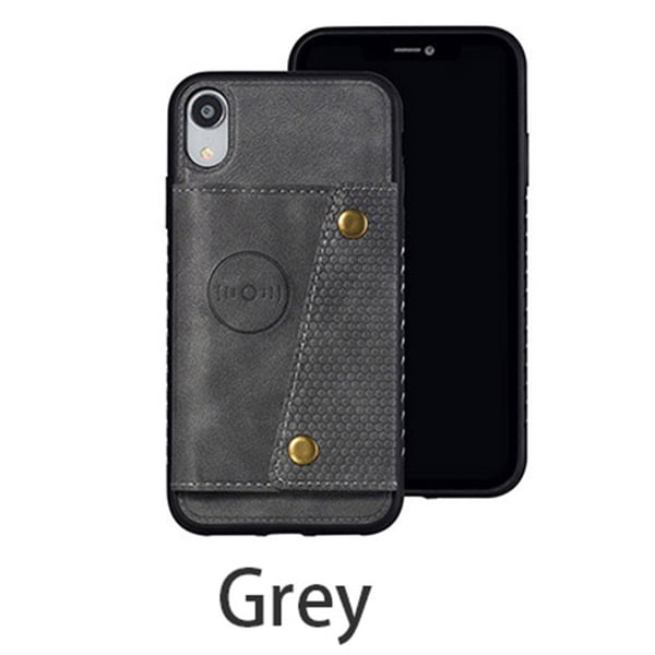 iPhone XR - Skyddande Skal med Korthållare