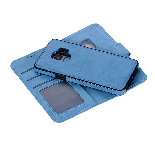 Samsung Galaxy S9 - Silk-Touch Fodral med Plånbok och Skal