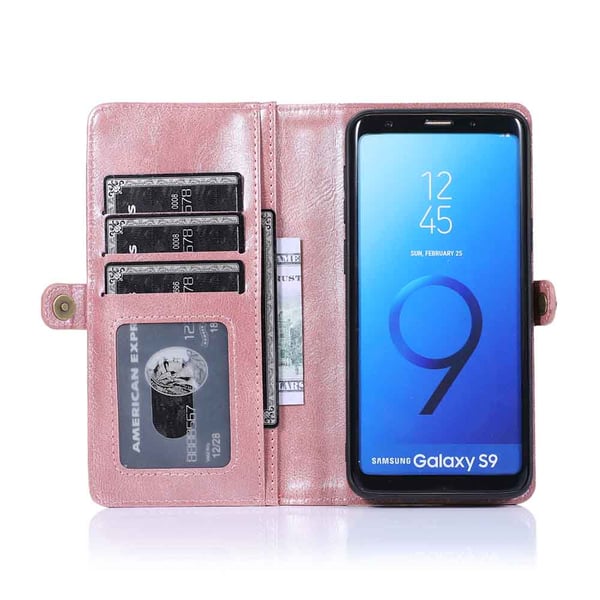 Smidigt Dubbelt Plånboksfodral - Samsung Galaxy S9