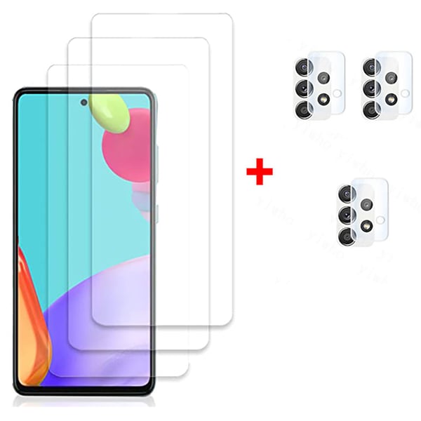 2-PACK Skärmskydd + Kameralinsskydd HD 0,3mm Galaxy A52s 5G