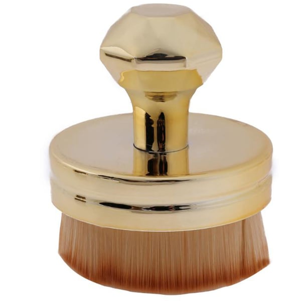 Mjuk Oval Makeupborste med Perfekt Lagringslösning