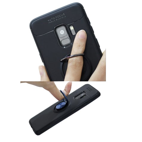 Robust Skyddsskal med Ringhållare till Samsung Galaxy A6 2018
