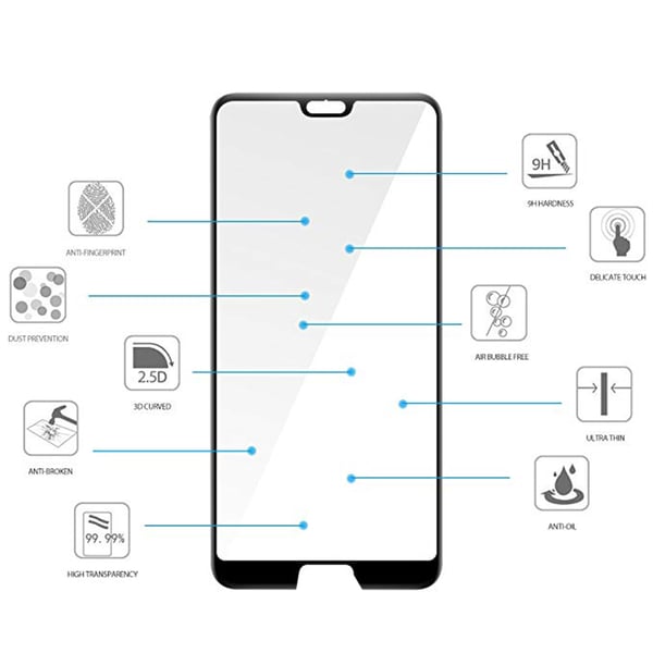 Huawei P20 Pro - 3D 2-Pack EXXO-Skärmskydd (HUTECH)