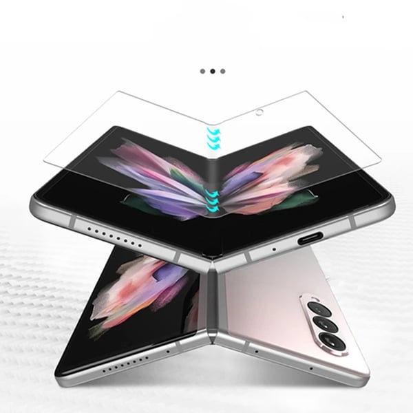 4-in-1 Skärmskydd 2.5D Kameralinsskydd Galaxy Z Fold 3