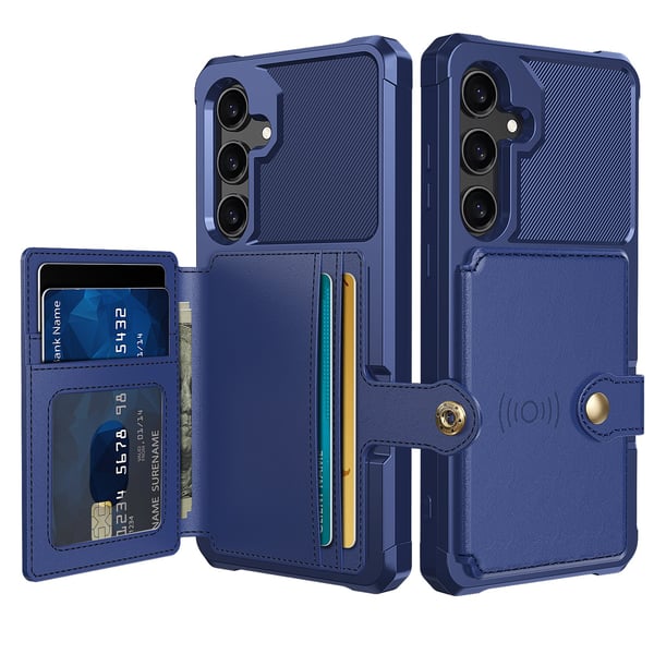 Samsung Galaxy A55 5G - Plånboksfodral i PU-Läder med magnetiskt hållare