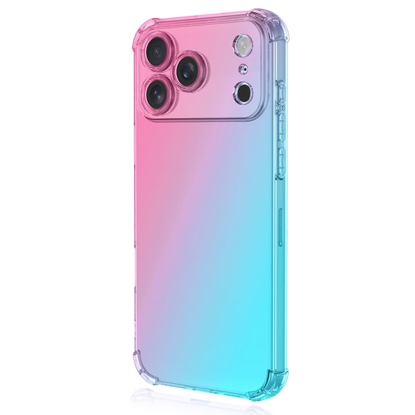 iPhone 17 Pro Smart Skyddsskal i silikon  Transparent & färgglatt skydd