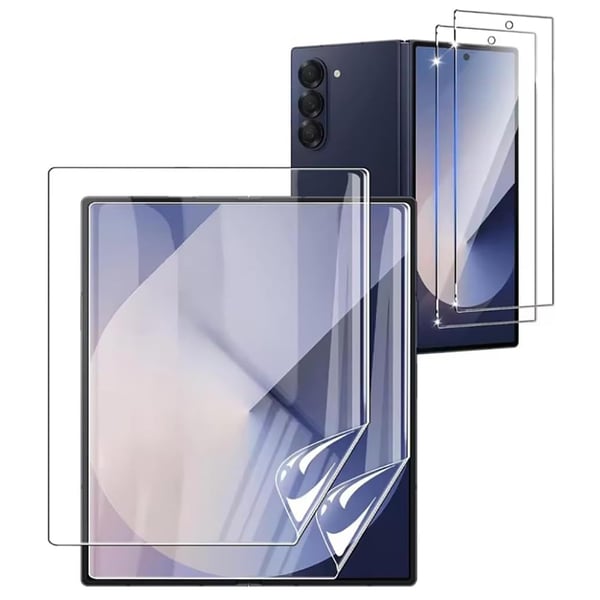 Samsung Galaxy Z Fold 7 Fulltäckande Transparent Skärmskydd 0,3mm