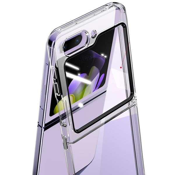 Galaxy Z Flip 5 - Genomskinligt silikonfodral