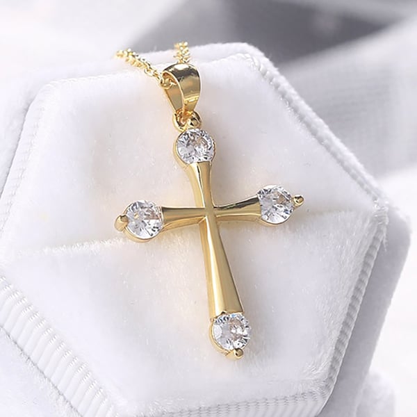 Elegant Hög Kvalitet Kors Halsband