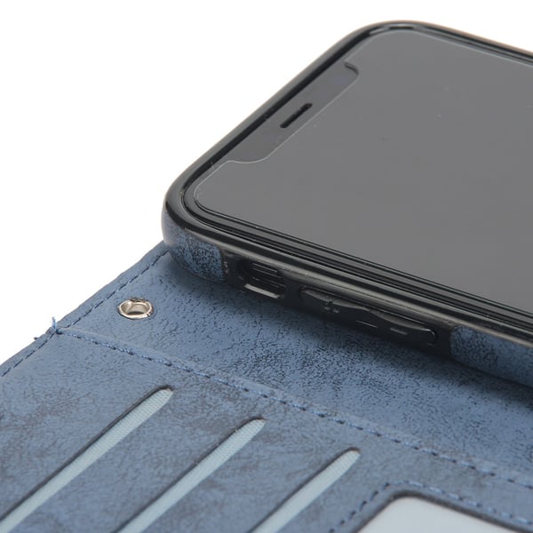 iPhone X-XS - Silk-Touch Fodral med Plånbok och Skal