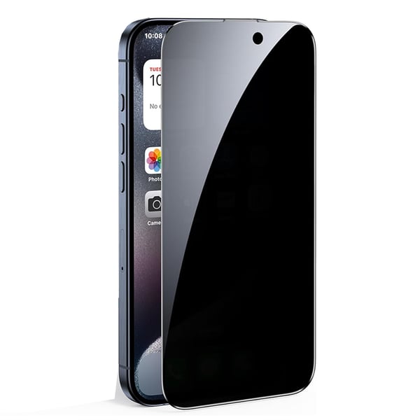 3-Pack iPhone 15 Skärmskydd Anti-Spy HD 0,3mm