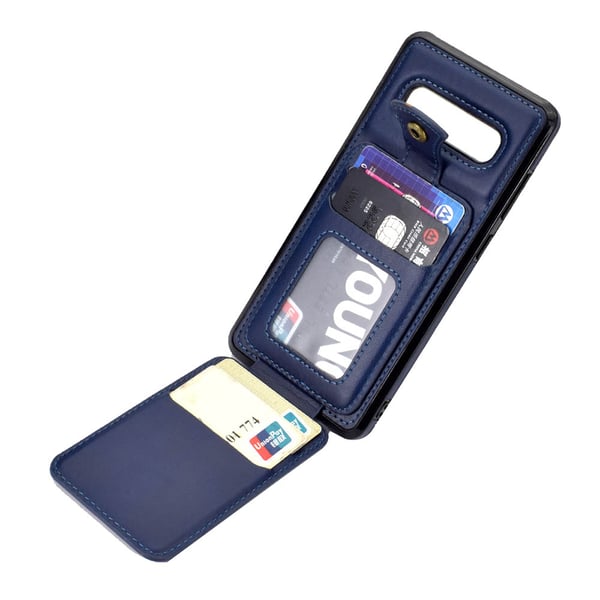 Smidigt Stilsäkert Skal med Kortfack - Samsung Galaxy S10 Plus