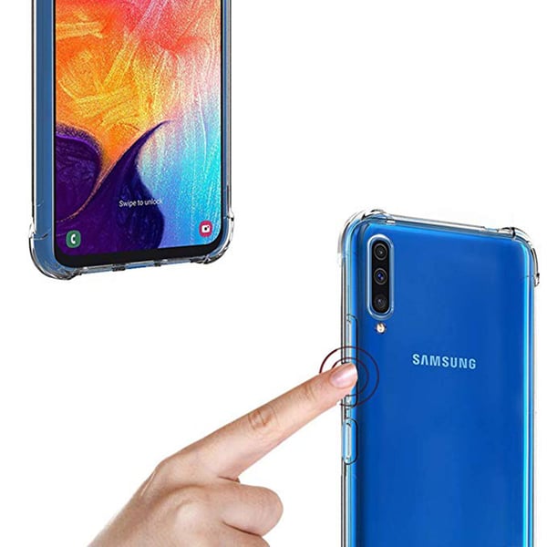 Samsung Galaxy A70 - Genomtänkt Stötdämpande Silikonskal