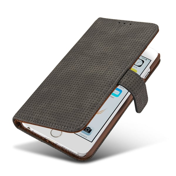 iPhone 6/6S Plus - Smart Fodral i "Old Look" (PU-Läder)
