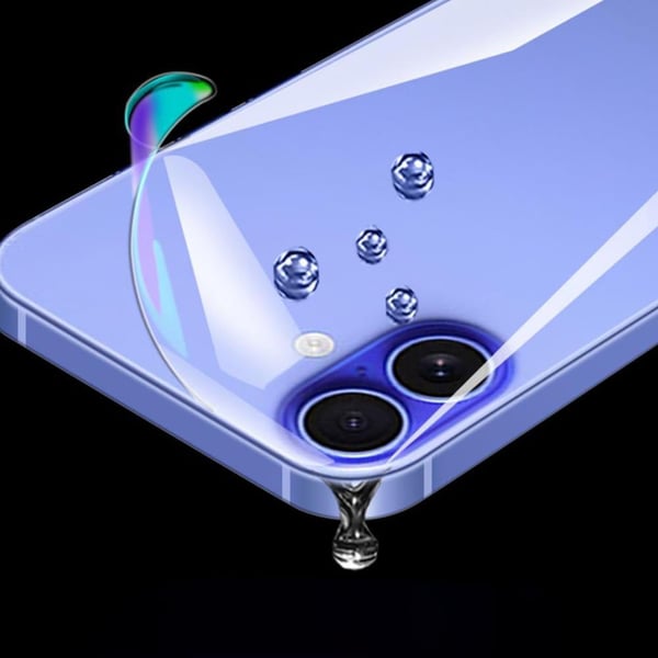 Baksida Hydrogel Skärmskydd HD 0,2mm för iPhone 16
