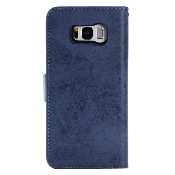 Samsung Galaxy S8 - Silk-Touch Fodral med Plånbok och Skal