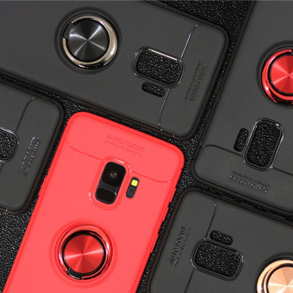 Robust Skyddsskal med Ringhållare till Samsung Galaxy S9