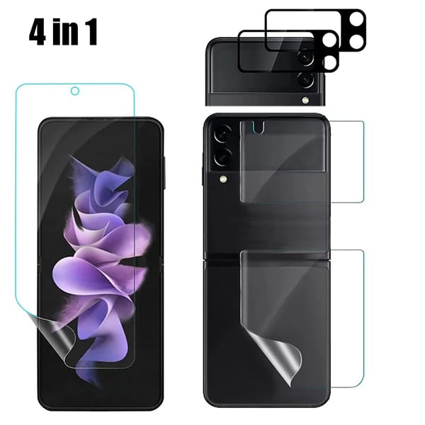 4in1 Hydrogel Skärmskydd & 2.5D Kameralinsskydd Z Flip 4