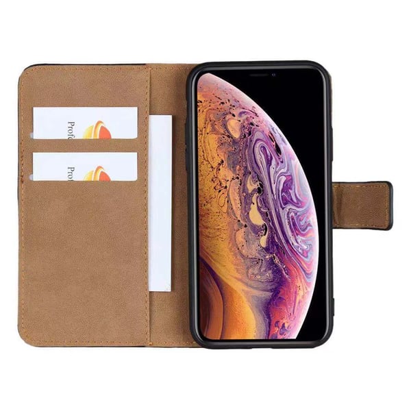 iPhone XS MAX FLOVEME Plånboksfodral i Läder