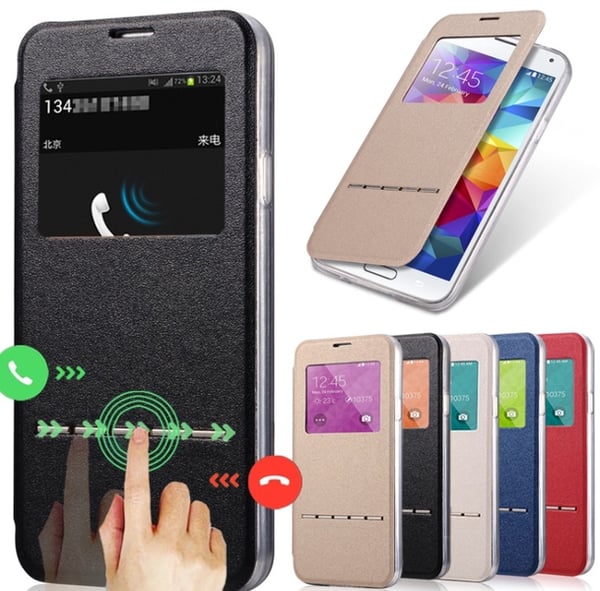 Samsung S8+ Smartfodral med fönster och svarsfunktion