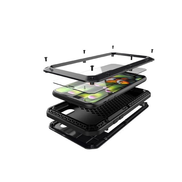 HEAVY DUTY Skyddsfodral i Aluminium för iPhone X/XS