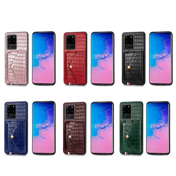 Samsung Galaxy S20 Ultra - Elegant Skyddsskal Korthållare