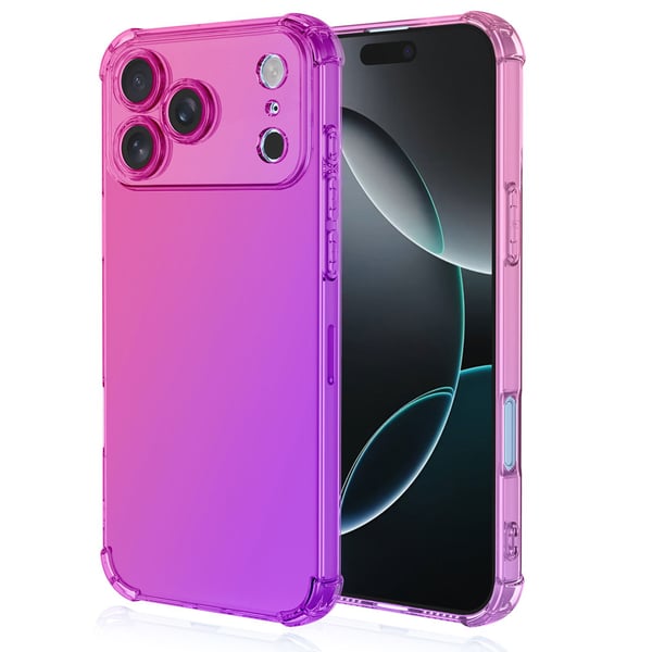 iPhone 17 Pro Smart Skyddsskal i silikon  Transparent & färgglatt skydd
