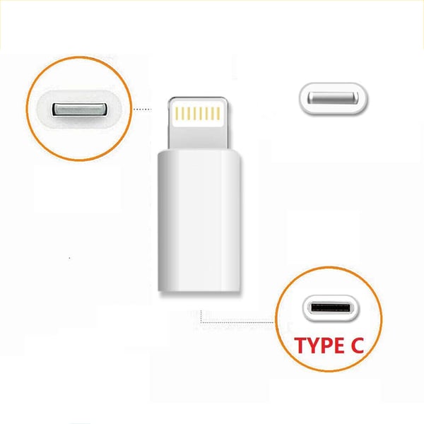 Adapter USB-C till Lightning 2in1 Laddning + Dataöverföring
