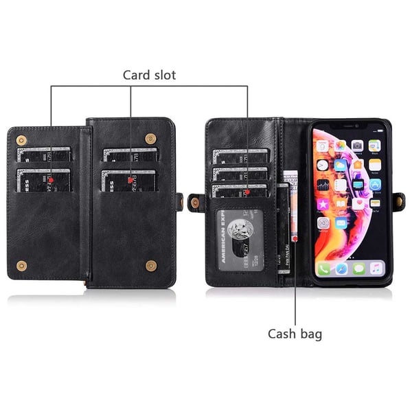 iPhone XR - Genomtänkt Skyddande Plånboksfodral