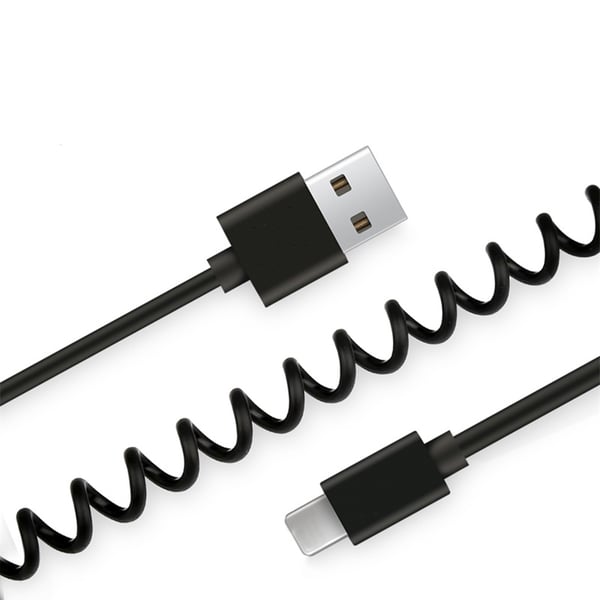 Smidig Hållbar USB till Type-C Fjäder Laddningskabel