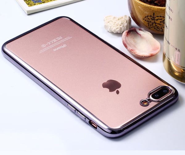 Tunt Elegant Praktiskt Silikonskal iPhone 8 LEMAN (MAX SKYDD)