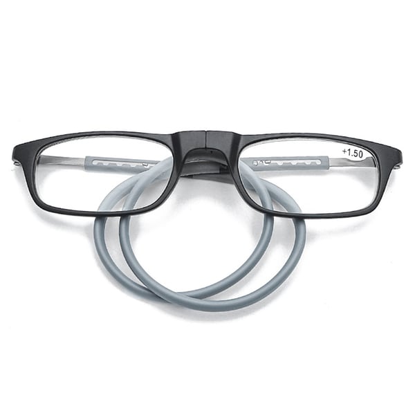 Magnetiska Läsglasögon med elastiskt Senilsnöre (+1.0-+3.5)