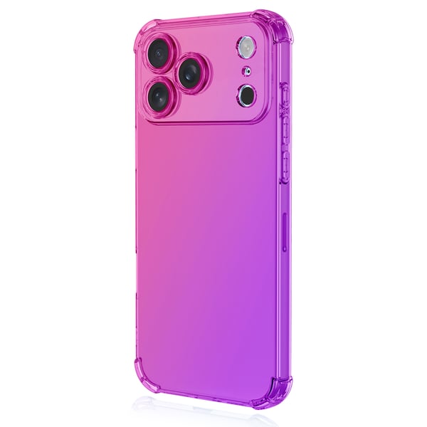 iPhone 17 Pro Smart Skyddsskal i silikon  Transparent & färgglatt skydd