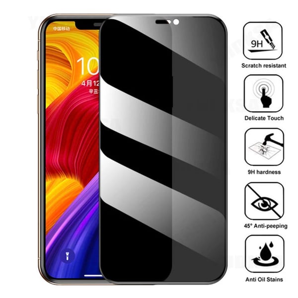 3-PACK Anti-Spy Skärmskydd HD 0,3mm iPhone 13 Mini