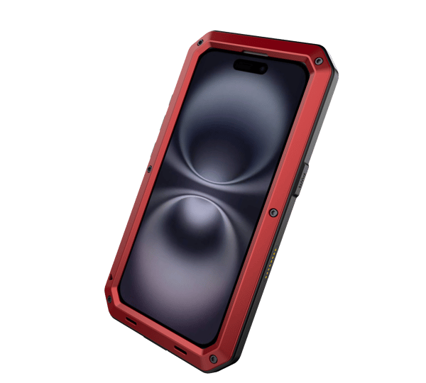 iPhone 16 - Stötsäkert HEAVY DUTY Skal i Aluminium