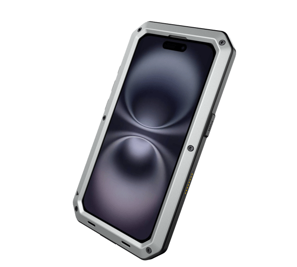 iPhone 16 - Stötsäkert HEAVY DUTY Skal i Aluminium