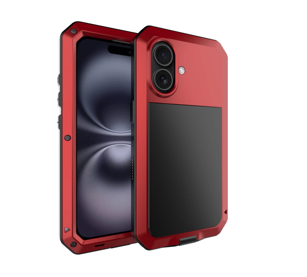 iPhone 16 - Stötsäkert HEAVY DUTY Skal i Aluminium
