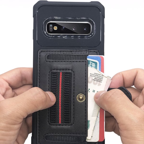 Genomtänkt Skal med Kortfack - Samsung Galaxy S10