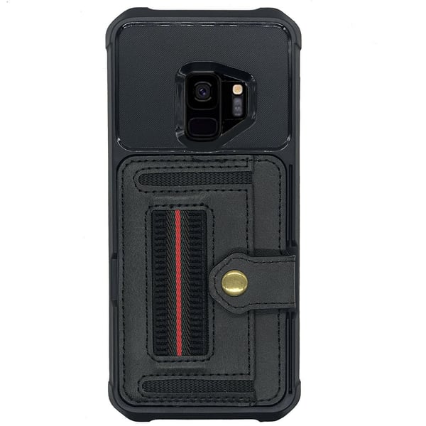 Samsung Galaxy S9 - Genomtänkt Skal med Korthållare