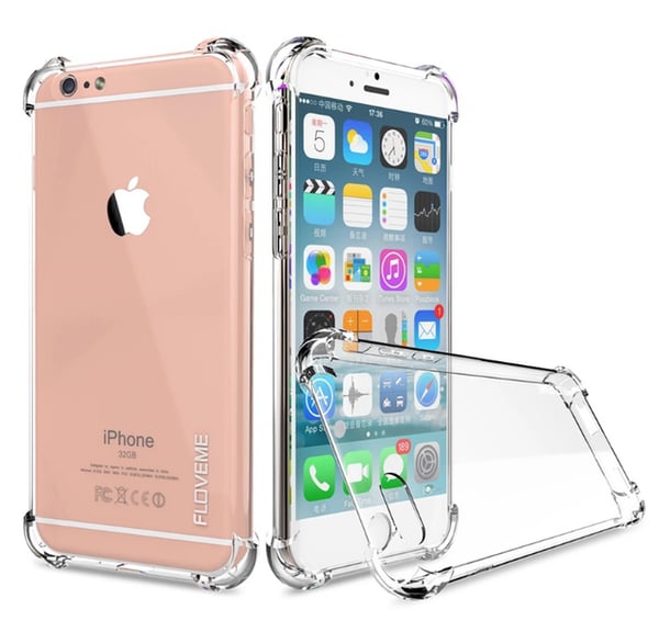 Praktiskt silikonskal med extra tjocka hörn för iPhone 6/6s PLUS